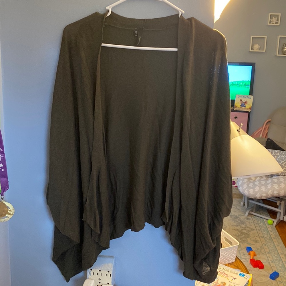 Olive green Shaw cardigan. Maurice’s size S/M
